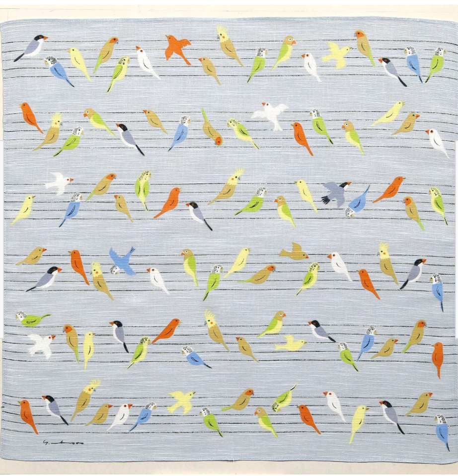 Birds Bandana by Yoko Matsumoto