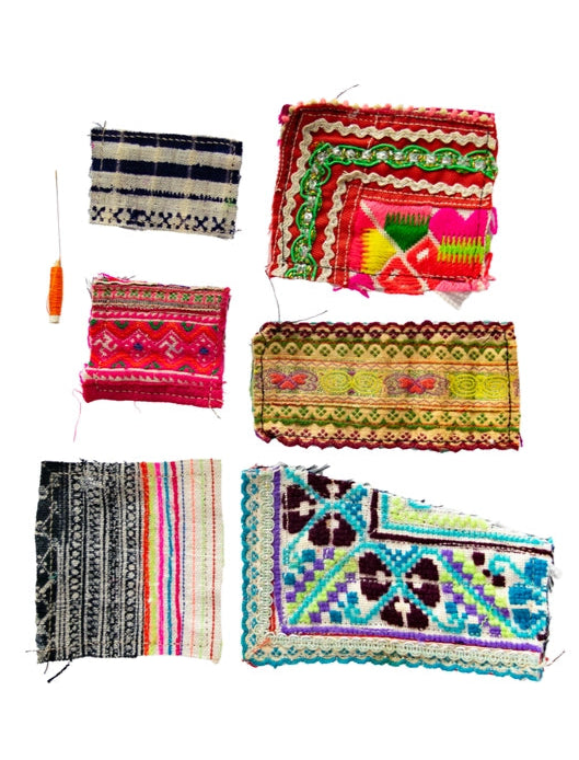 Upcycled Hmong Fabric Patch Kit