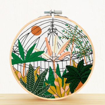 Botanical Greenhouse Garden Embroidery Kit