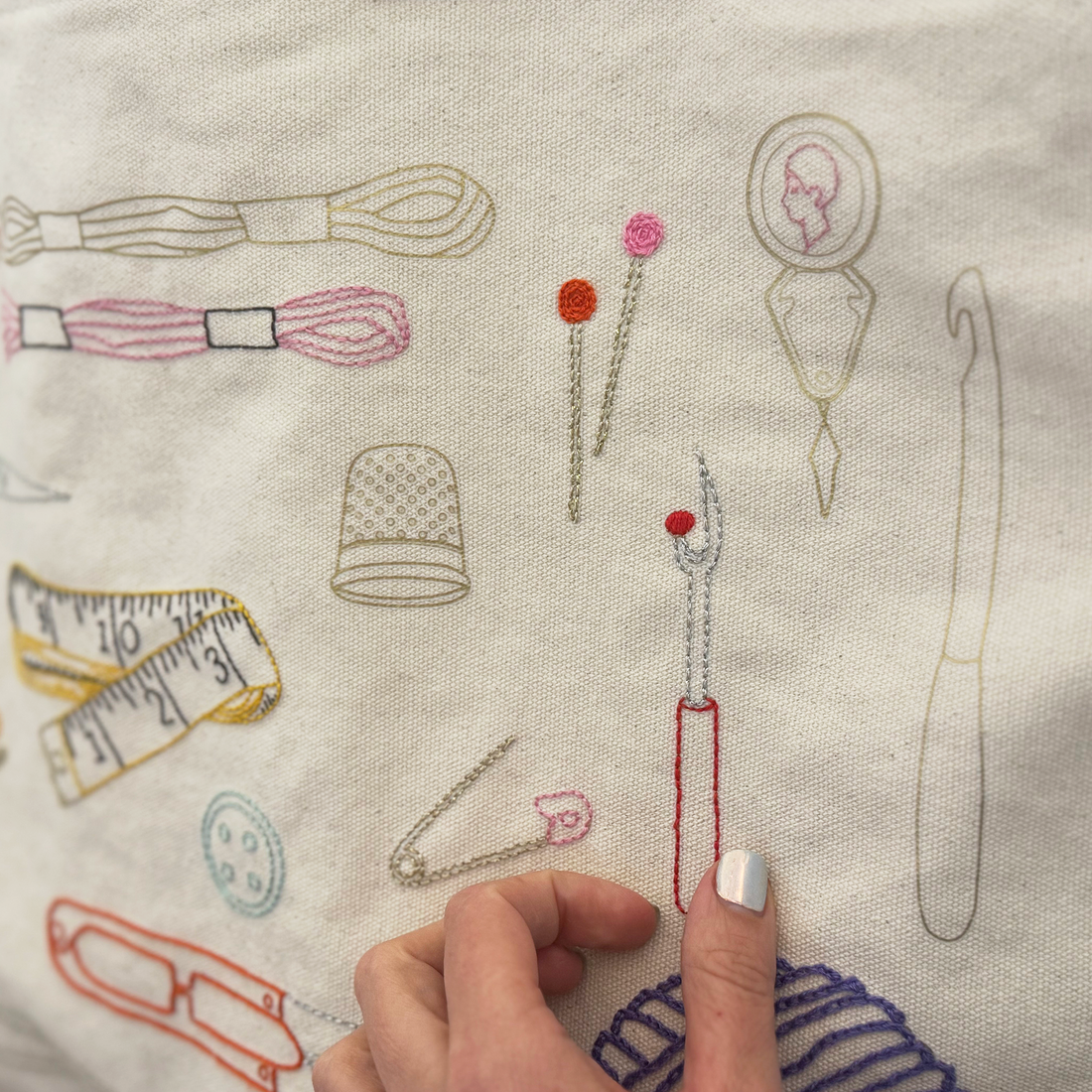 Craft Tools Tote Embroidery Kit