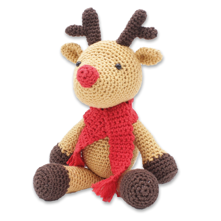 Rudolf the Reindeer DIY Crochet Kit