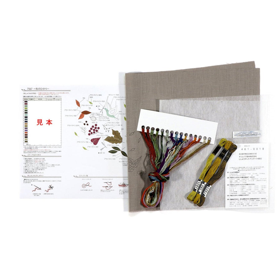 Autumn Light Embroidery Kit by Alice Makabe