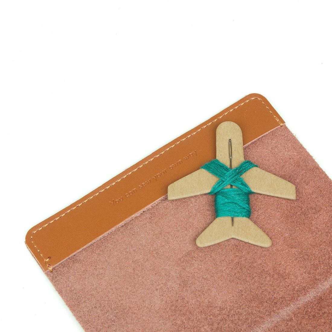 Passport Cover Stitching Kit - Brown Leather