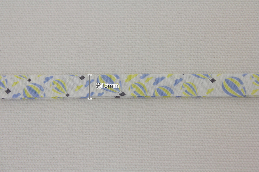 Double Fold Bias Tape 1/2" - Hot Air Balloons