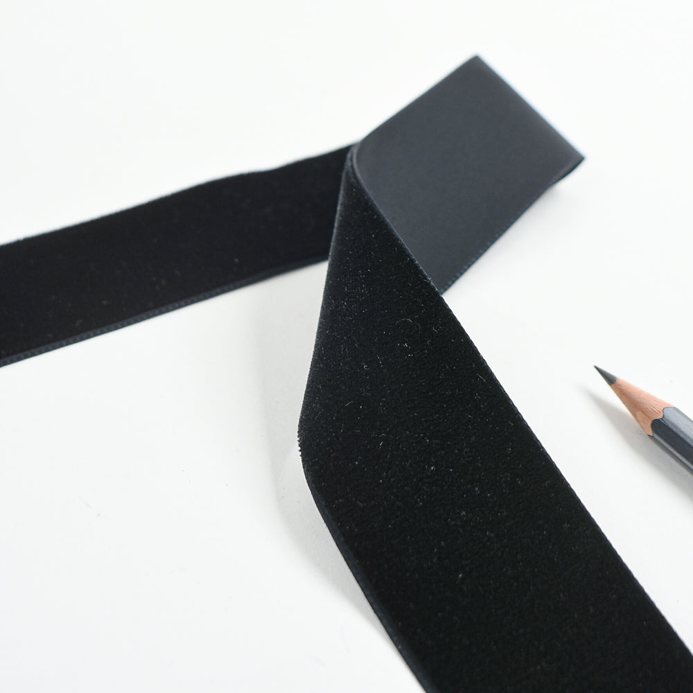 Swiss Black Velvet Ribbon 1-1/2" - 30yd Roll