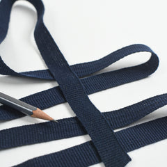 Navy Blue Woven Cotton Tape 1/2" - 100yd Roll