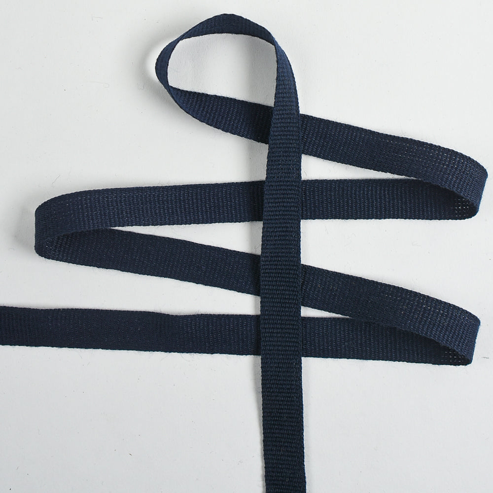 Navy Blue Woven Cotton Tape 1/2" - 100yd Roll