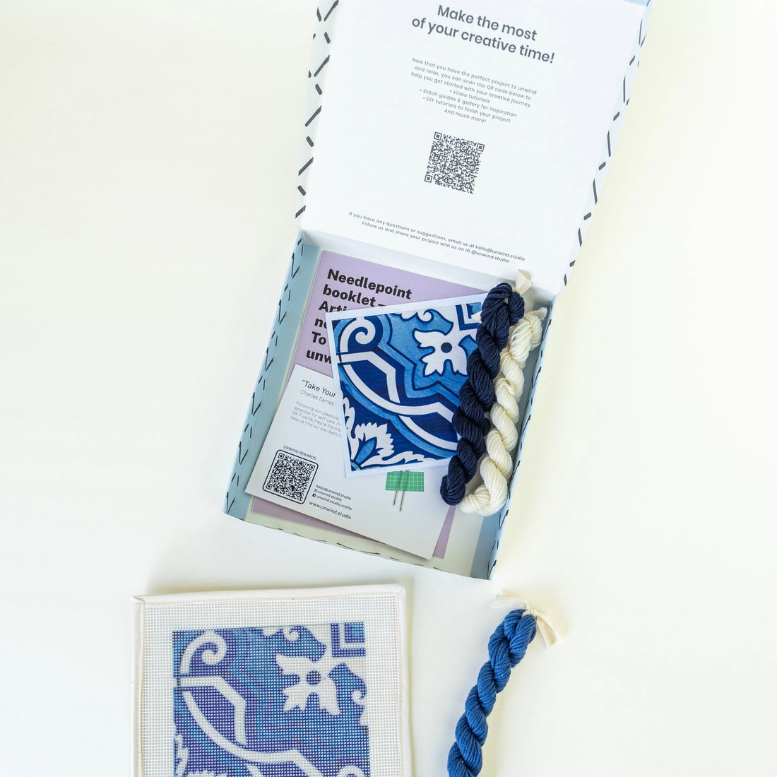 Fontainhas Portuguese Tile Needlepoint Kit