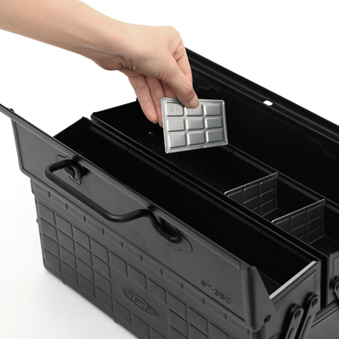 Steel Cantilever Toolbox ST-350: Black