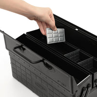 Steel Cantilever Toolbox ST-350: Black