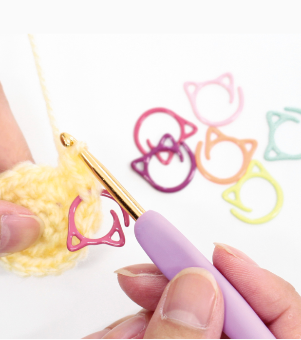 Cats Removable Stitch Markers Set of 24