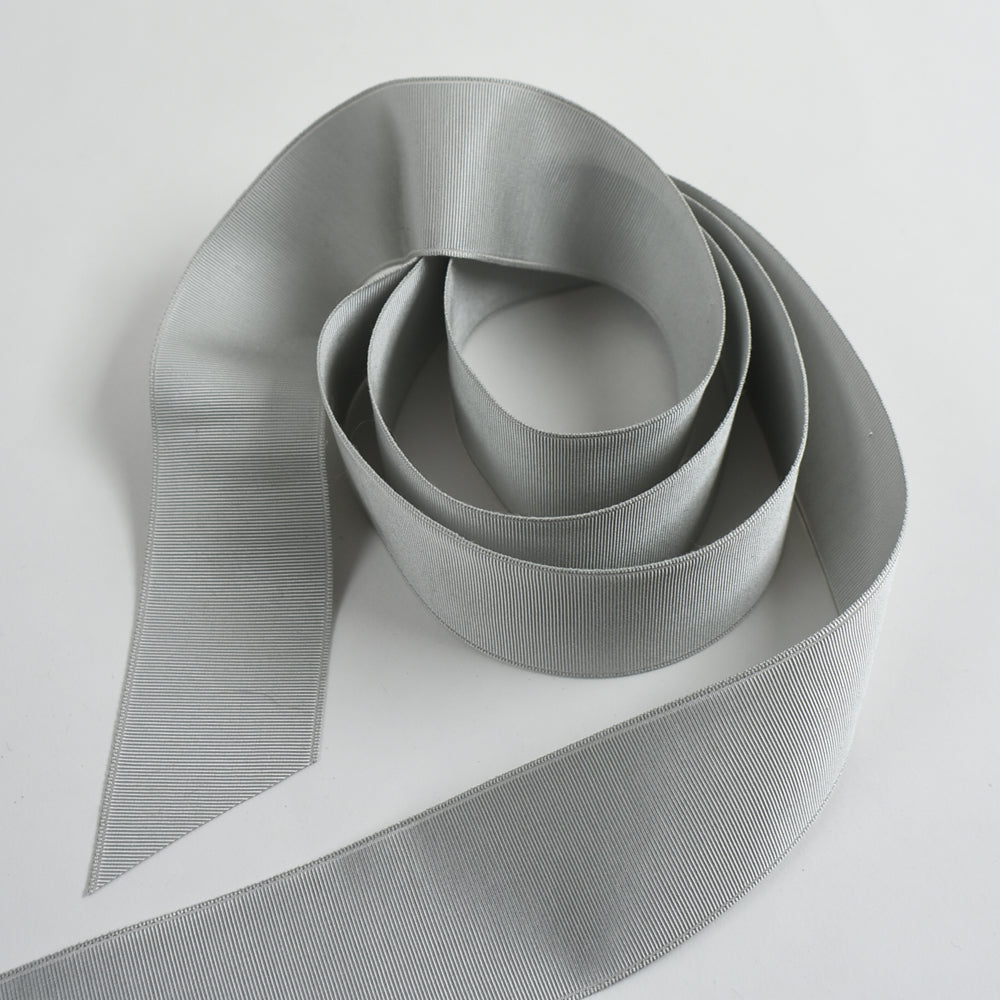 Crystal Gray Rayon Grosgrain Ribbon 1-3/4" - 50yd Roll