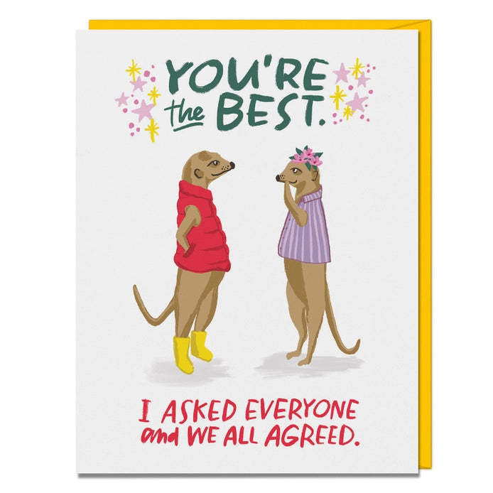 Box of 8 - You're the Best Card