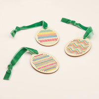 Stitched Egg Ornament Kit