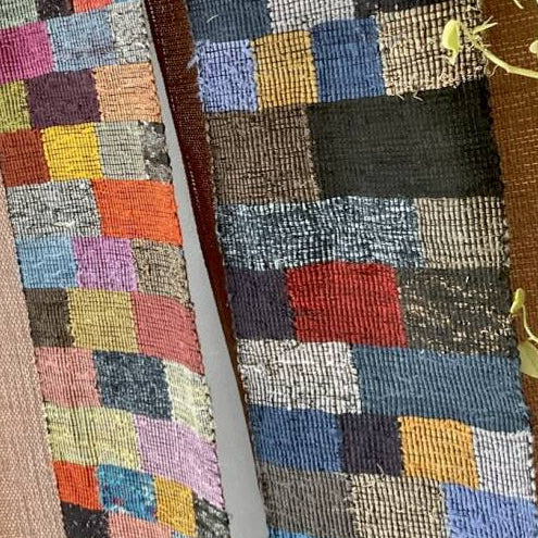 Handwoven Sakiori - Mosaic of Light & Dark