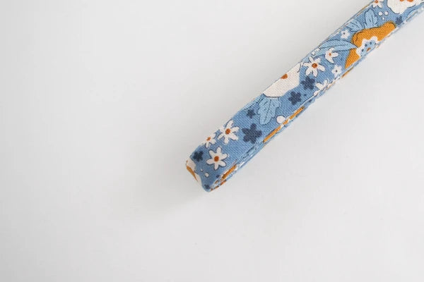 Double Fold Bias Tape 1/2"  - Blue Floral