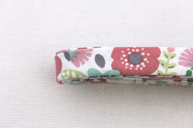 Double Fold Bias Tape 1/2" - Grey Floral