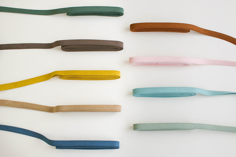 Linen Bias Tape 1/2" - Forest Green