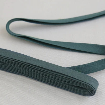 Linen Bias Tape - Blue Stone 1/2"