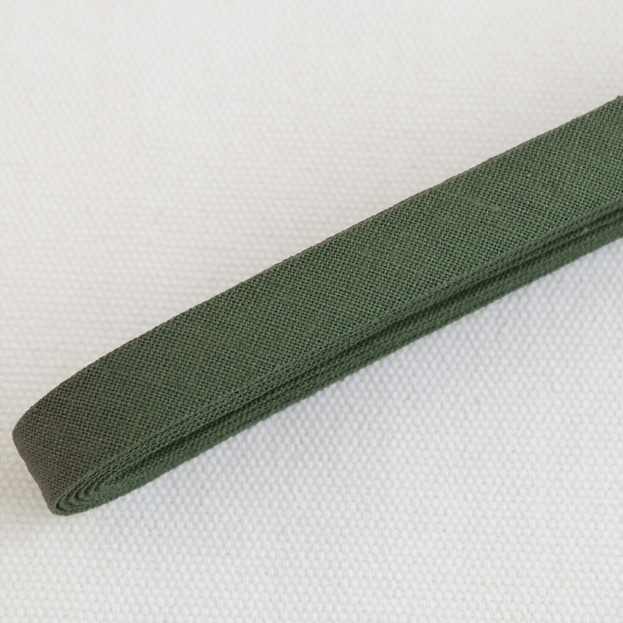 Linen Bias Tape 1/2" - Forest Green