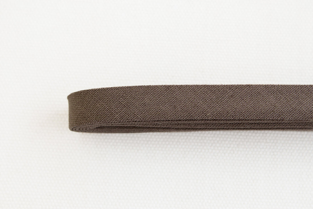 Linen Bias Tape 1/2" - Wood Brown