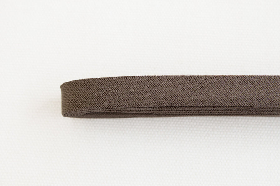 Linen Bias Tape 1/2" - Wood Brown