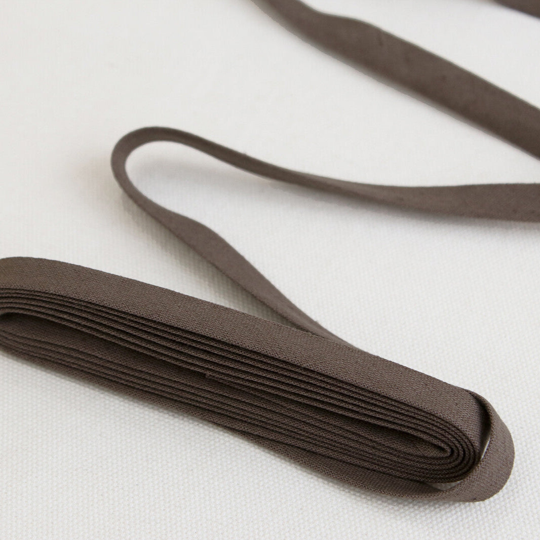 Linen Bias Tape 1/2" - Wood Brown