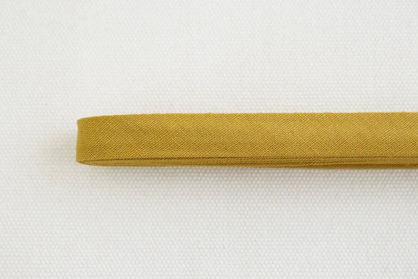 Linen Bias Tape 1/2" - Mustard Yellow