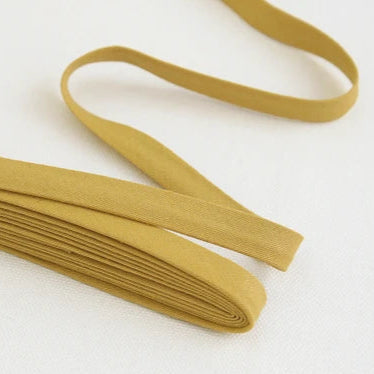 Linen Bias Tape 1/2" - Mustard Yellow