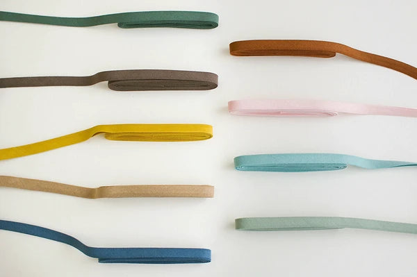 Linen Bias Tape - Blue Stone 1/2"