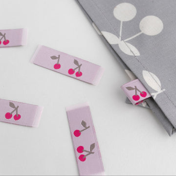 Woven Label Tags - Cherry
