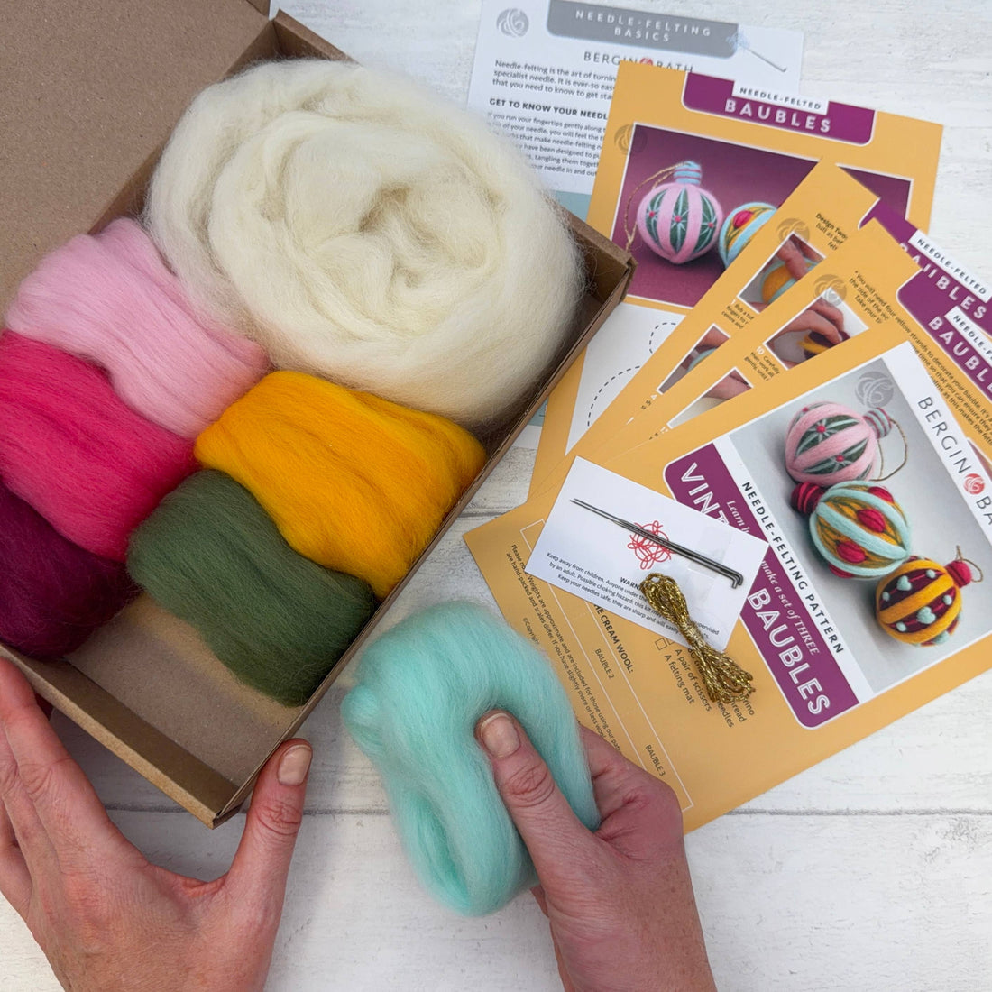 Vintage Baubles Needle Felting Kit