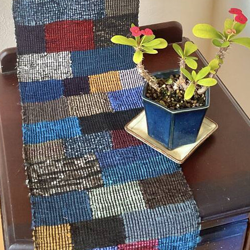 Handwoven Sakiori - Mosaic of Light & Dark