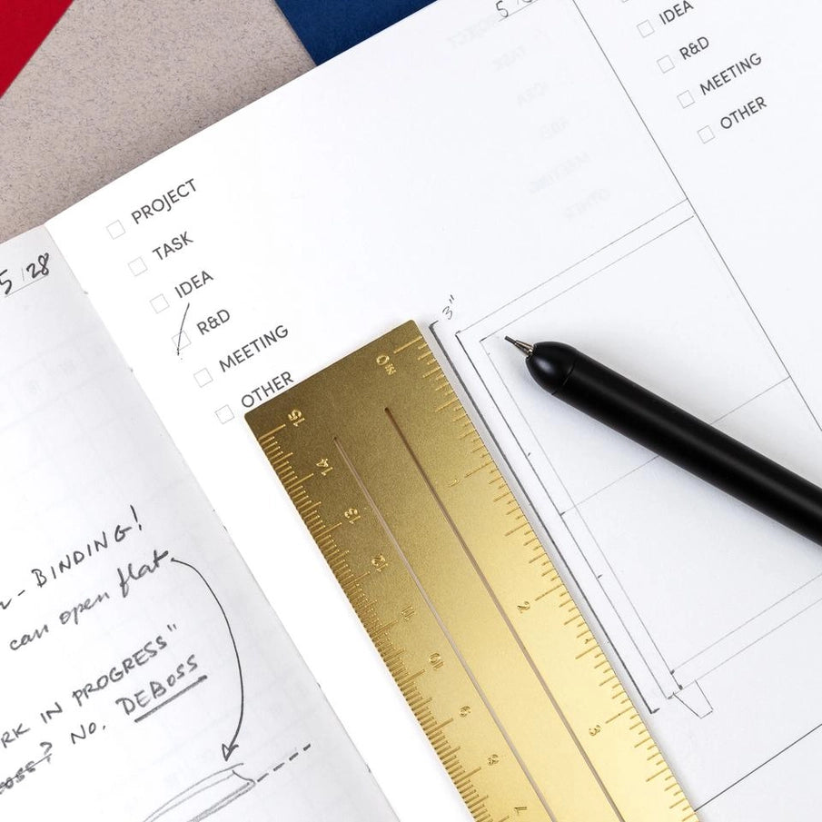 Brass Ruler Bookmark