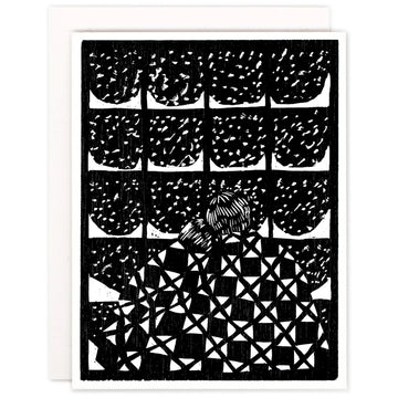 Snowy Winter Holidays Card Set, Indigo printed