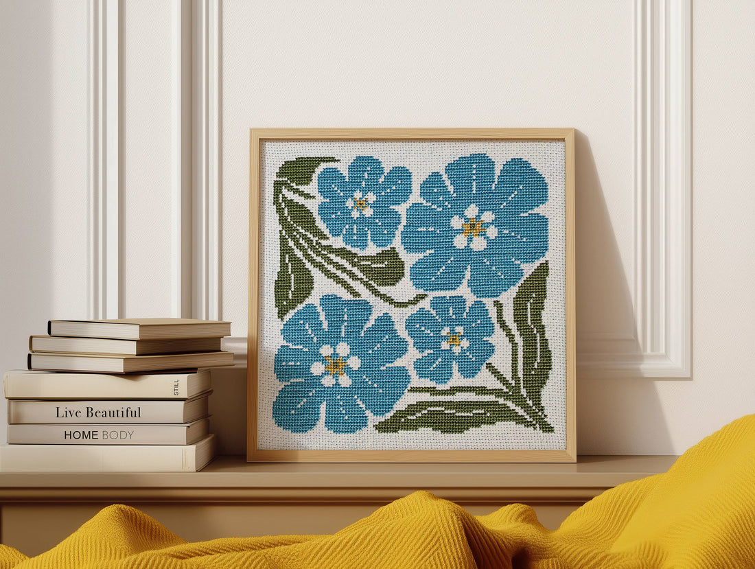 Forget Me Not Cross Stitch Kit
