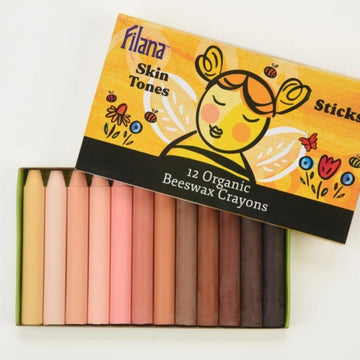 Skin Tones Beeswax Crayons - for fabric or paper