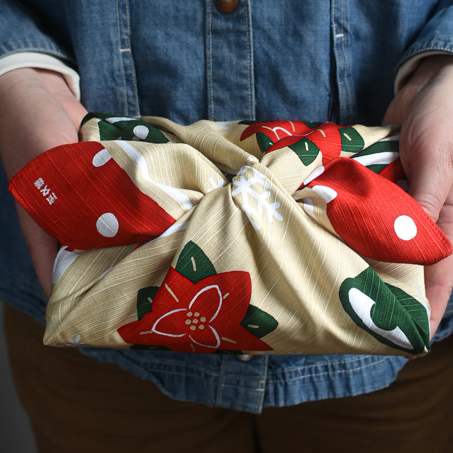 Holiday Cheer Furoshiki Wrapping Cloth ~20"