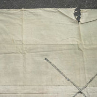 Antique Indigo Katazome Futon-ji – Chrysanthemum & Arabesque, 4 Panels Wide