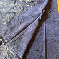Antique Indigo Katazome Futon-ji – Wildflower, 3 Panels Wide