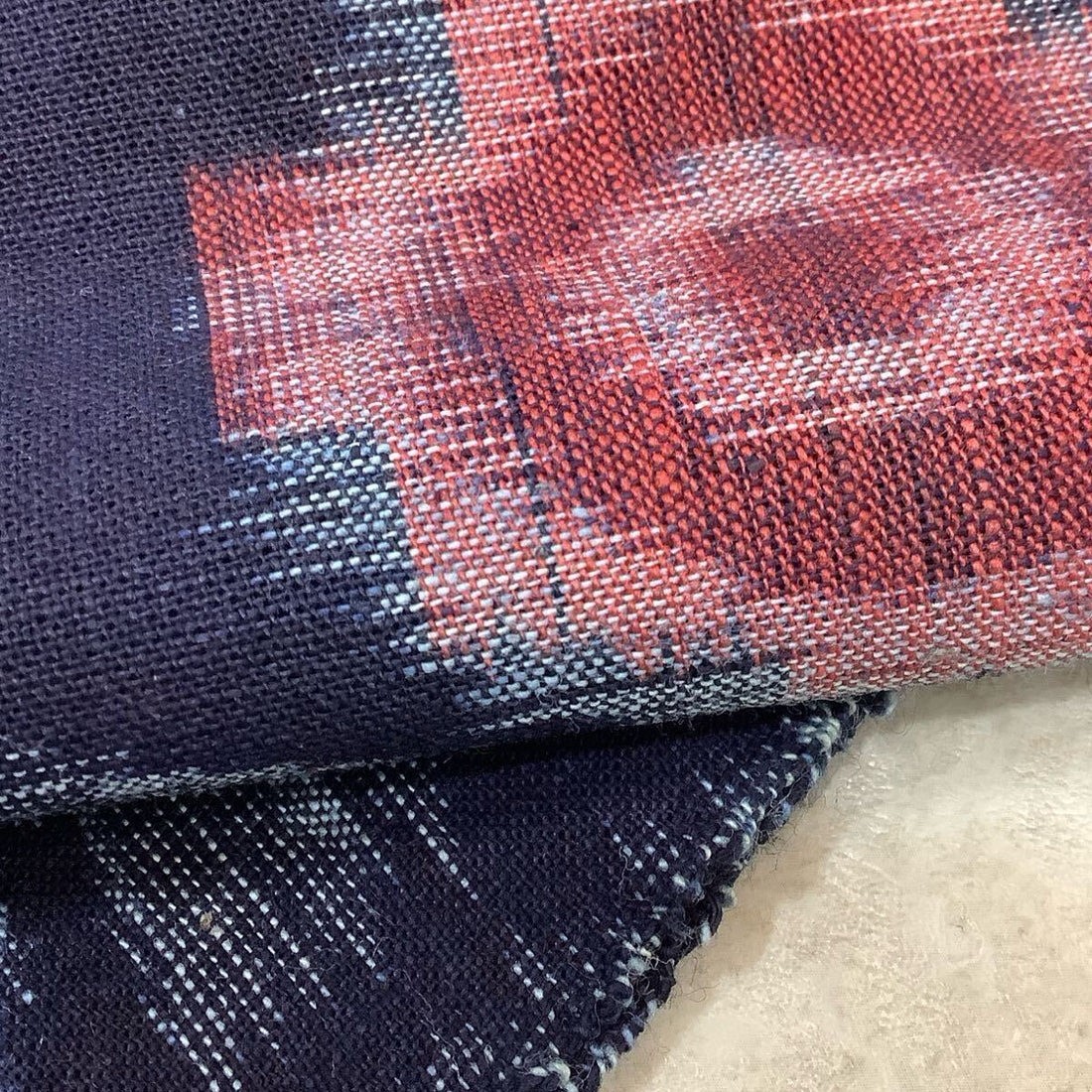 Kurume Kasuri – Indigo with Red Bull’s Eye