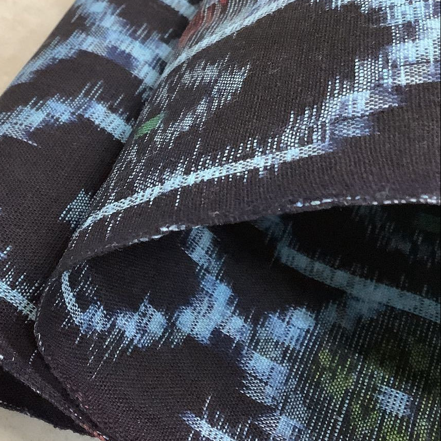 Vintage Bingo Cotton Kasuri – Olive Tortoiseshell