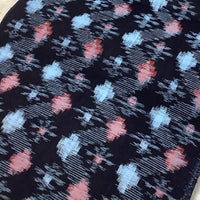 Vintage Bingo Cotton Kasuri – Red & Aqua Floral