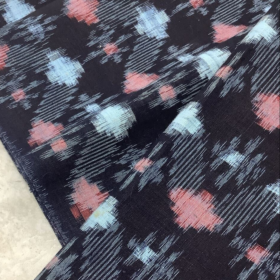 Textile with abstract pattern on a neutral background