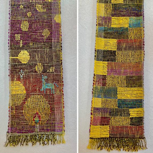 Muddy Lights Sakiori Woven Scarf