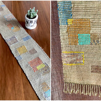 Tiles on Sand Sakiori Handwoven Scarf