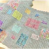 Rainbow Fragments Sakiori Handwoven Scarf