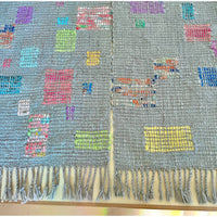 Rainbow Fragments Sakiori Handwoven Scarf