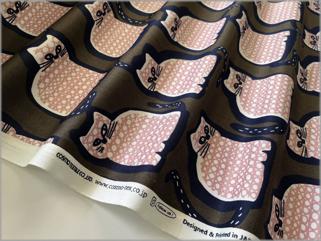 Cat Cotton Twill - Olive