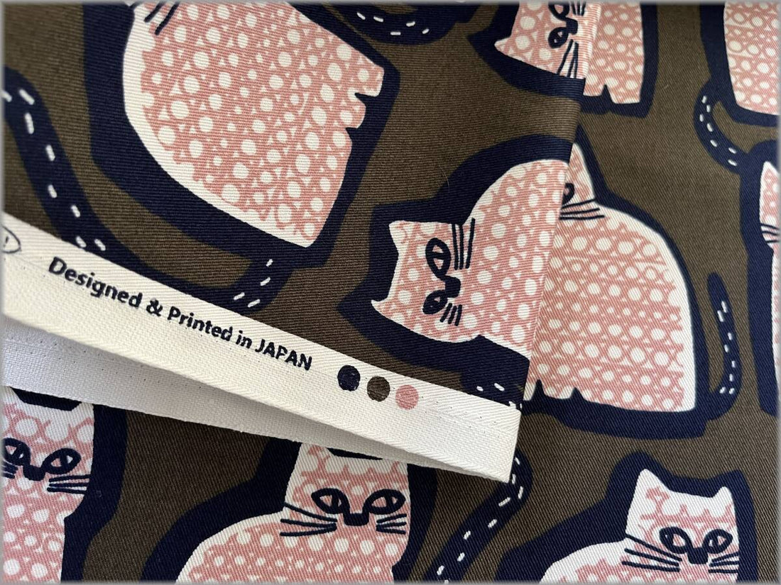 Cat Cotton Twill - Olive